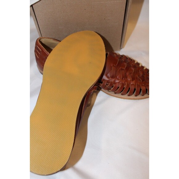Nisolo Leather Sandal Huarache‎ Men's BRANDY MSRP $150 NIB - Picture 9 of 9